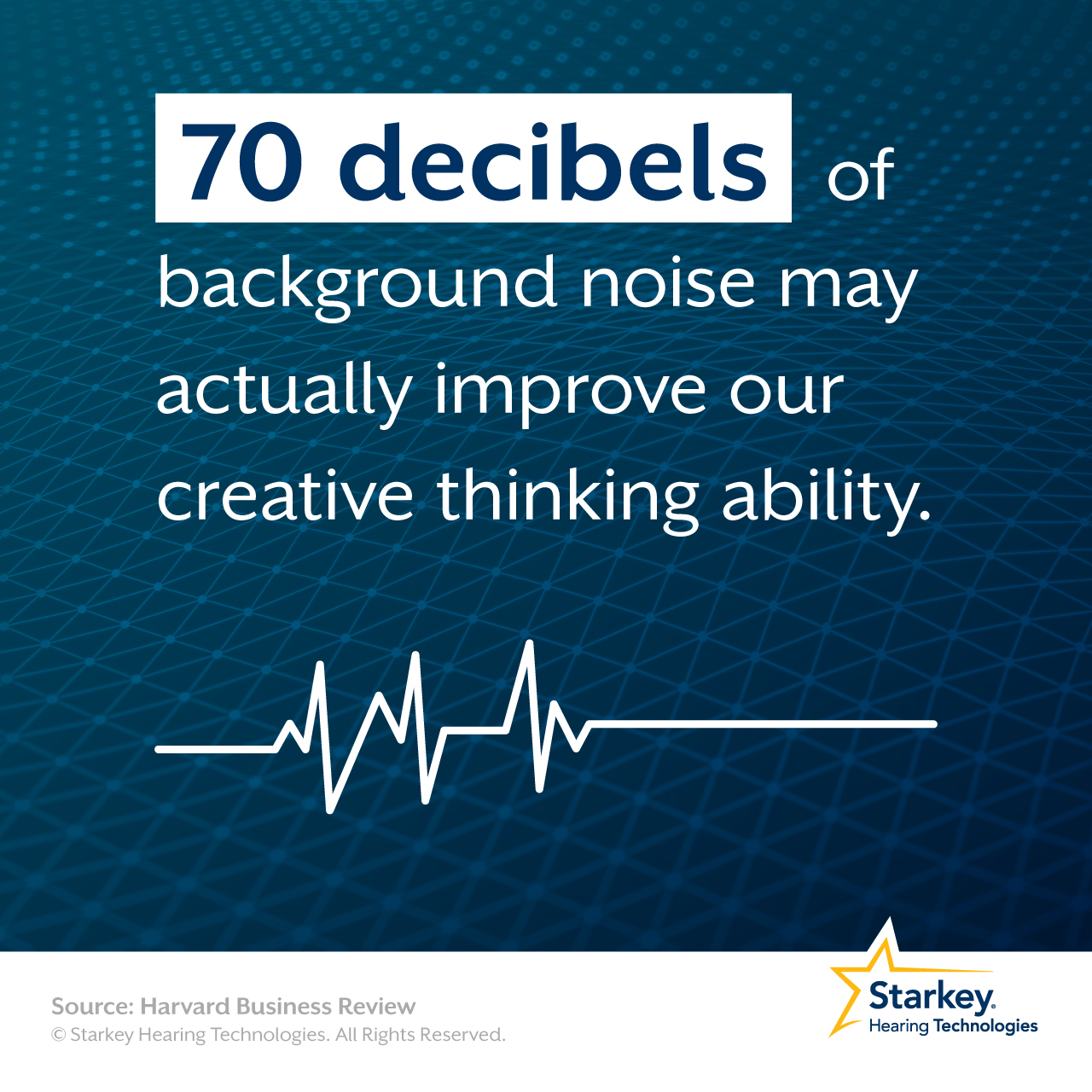 Best noise level for creativity