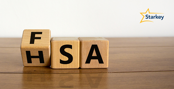 Image of three blocks with letters on them that spell out both FSA and HSA