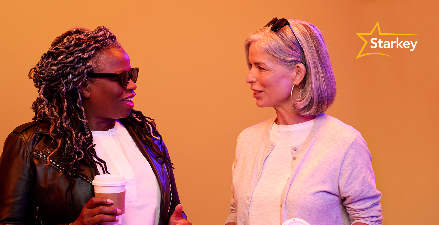 Image of two women having a conversation